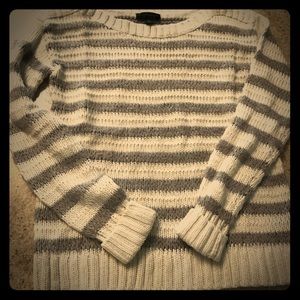 Cute cream and silver sweater